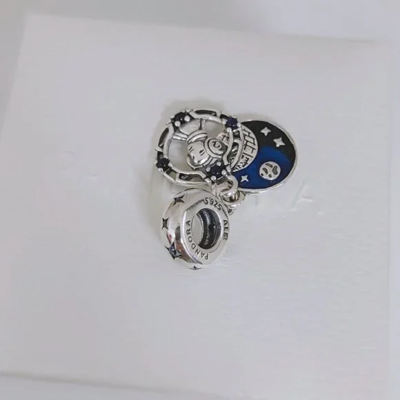 Pandora Star Wars Princess Leia Double Dangle Charm S925 Silver with box - Picture 3 of 7